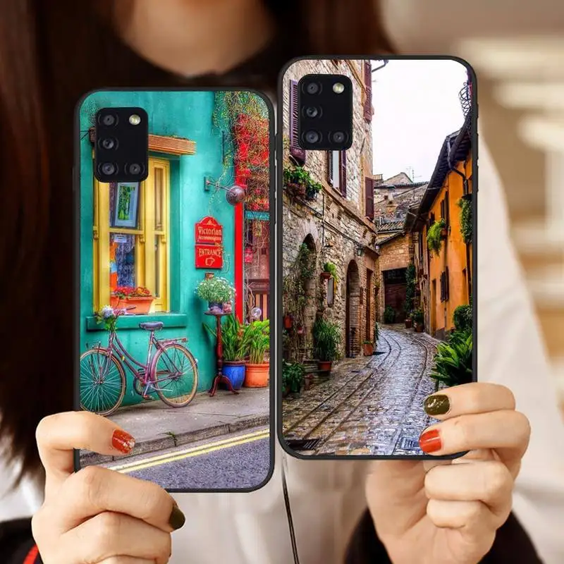 

travel italy London Flower World Places Phone Case For Samsung galaxy A S note 10 12 20 32 40 50 51 52 70 71 72 21 fe ultra plus