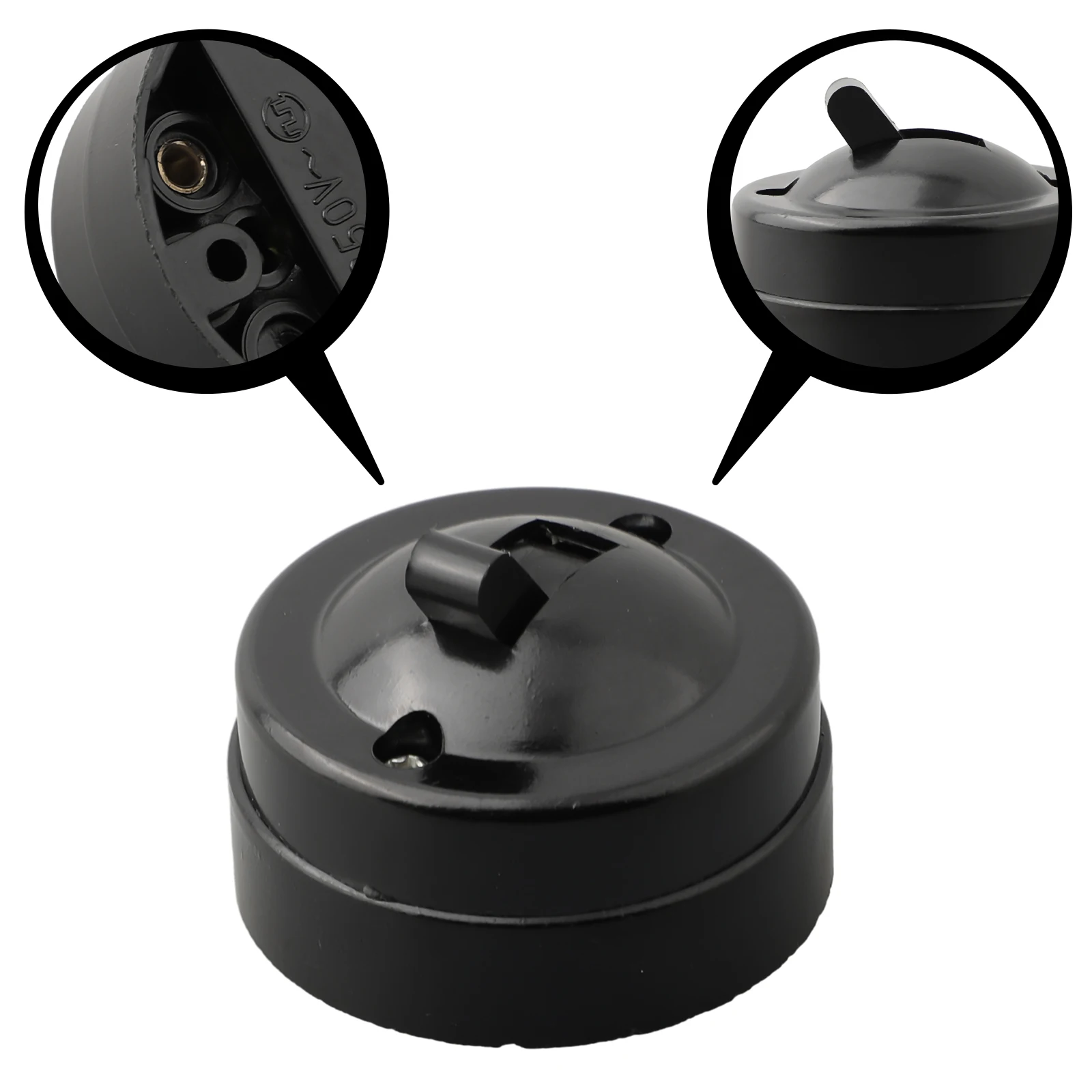 Круглый переключатель света в стиле ретро с одним управлением старомодный