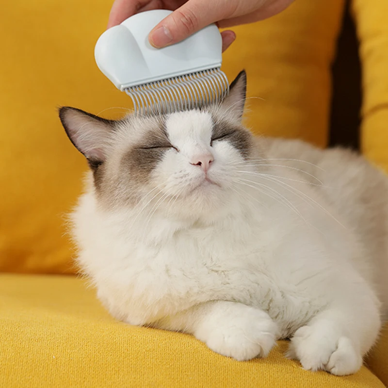 

Pet Dog Cat Combs Hair Remover Brush Pet Grooming Tools Dog Massage Comb Brush Cute Handle Remove Loose Hairs Pet Cat Supplies