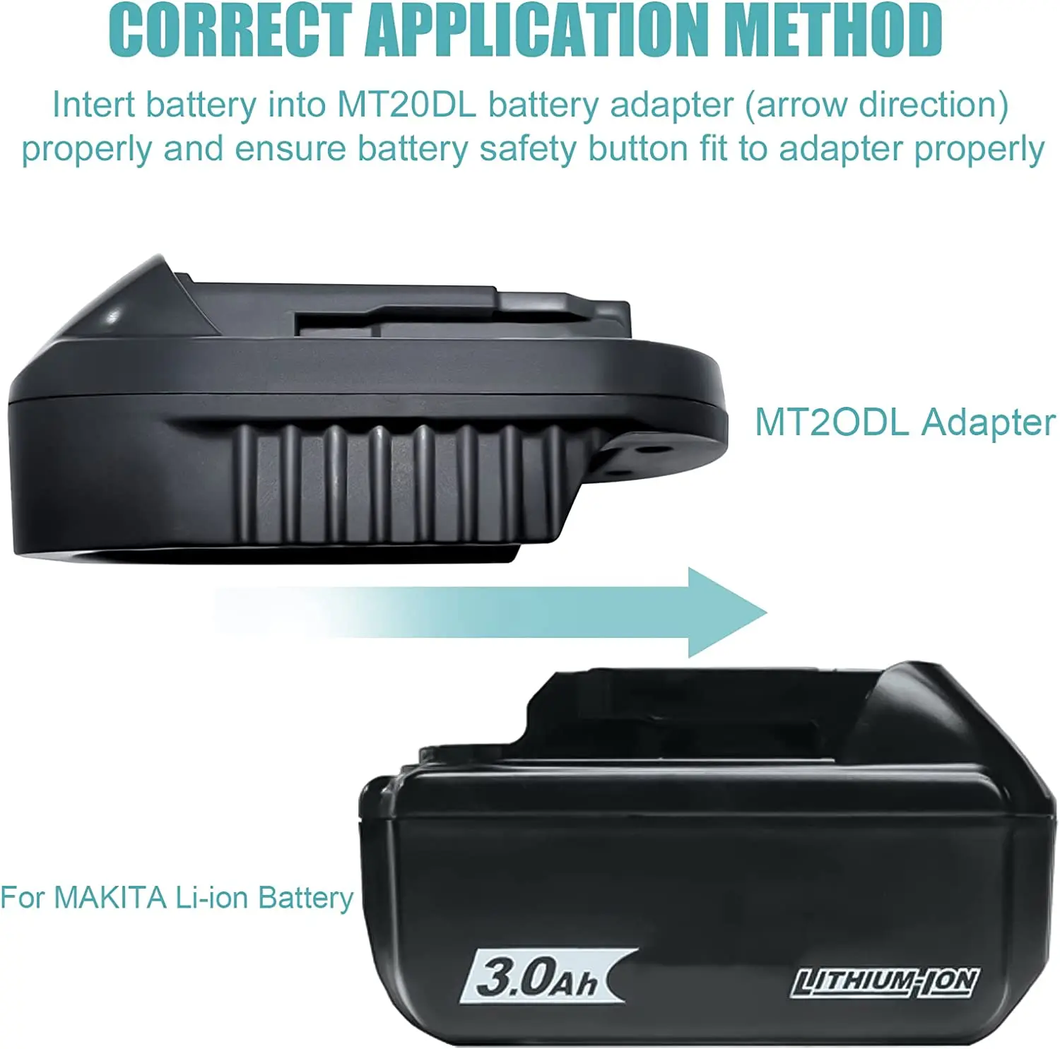 MT20DL Battery Adapter Convert for Makita 18V Li-ion Battery to for DeWalt 18V/20V Lithium-Ion Tool Battery Adapte enlarge