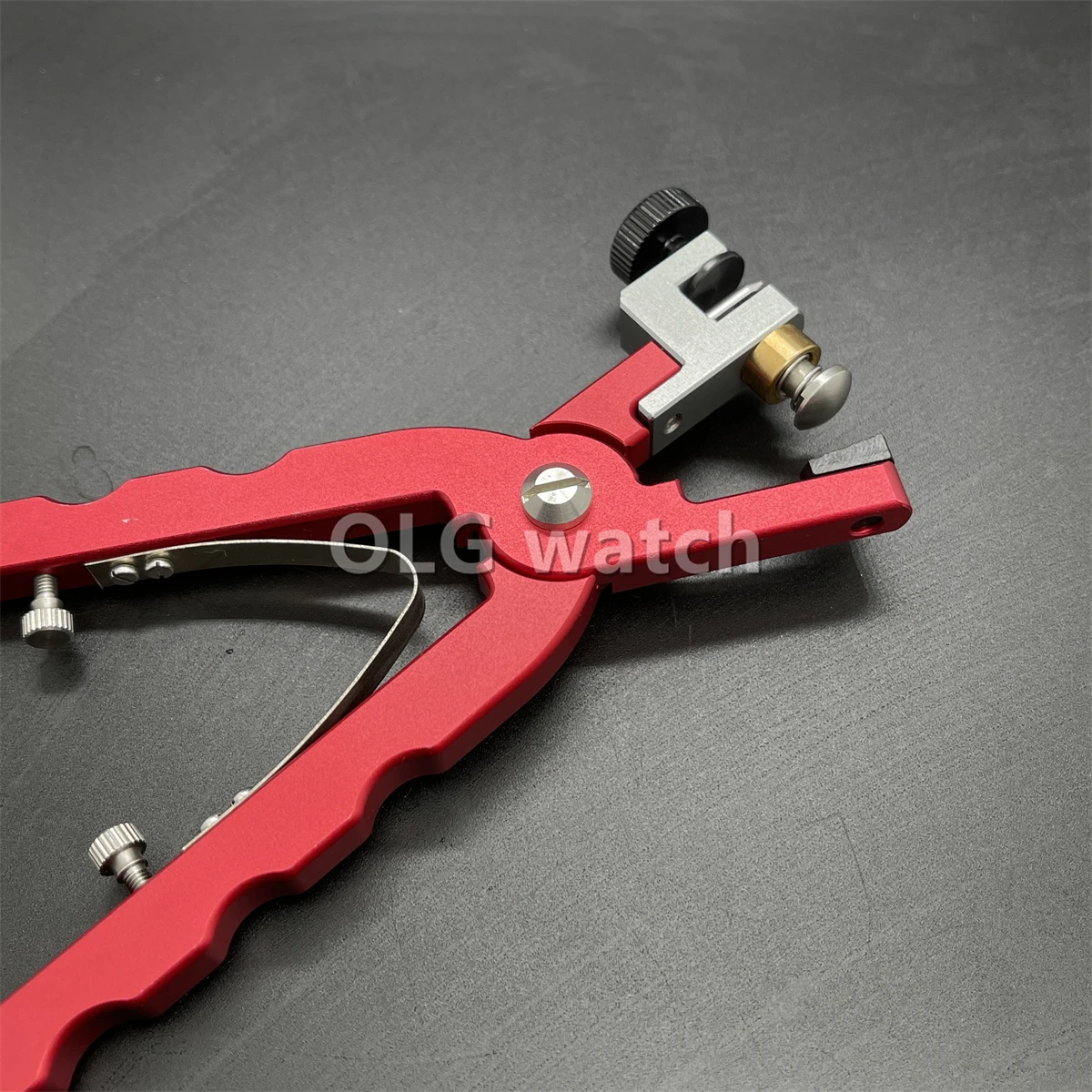 Leather Watch Bracelet Cutting Plier For Straps To Fix Catches Spring Bar Hand Tool Pliers Red Straight for watchmaker
