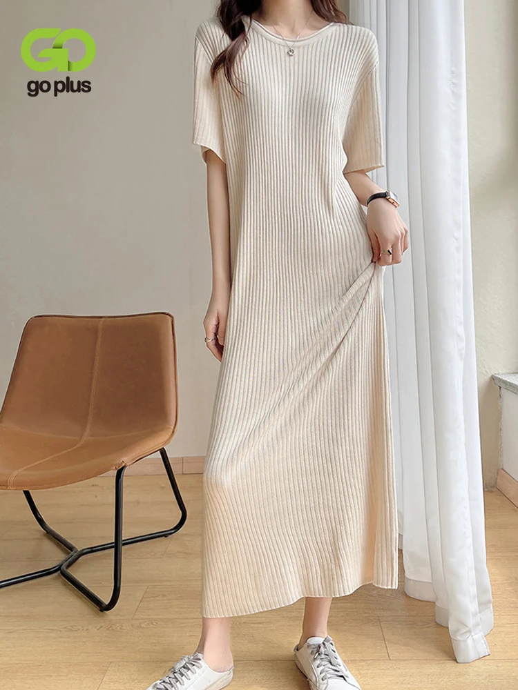 

GOPLUS Sexy Dress Women Summer Dresses Ladies Short Sleeve Beach Black Midi Dress Strandkleid Zomer Jurkjes Dames 2022 C60310