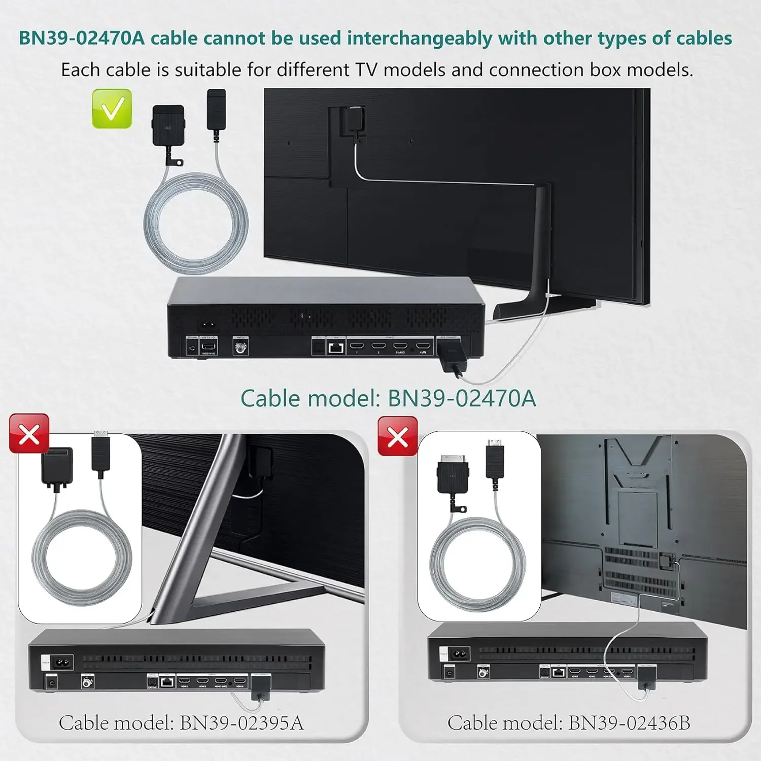 Кабель One Connect 5 м16 футов BN39-02470A BN39-03006A для телевизоров Samsung 43, 50, 55, 65 дюймов The Frame LS03FA QLED 4K (art.: 3920dc511a806) - 3920dc511a806