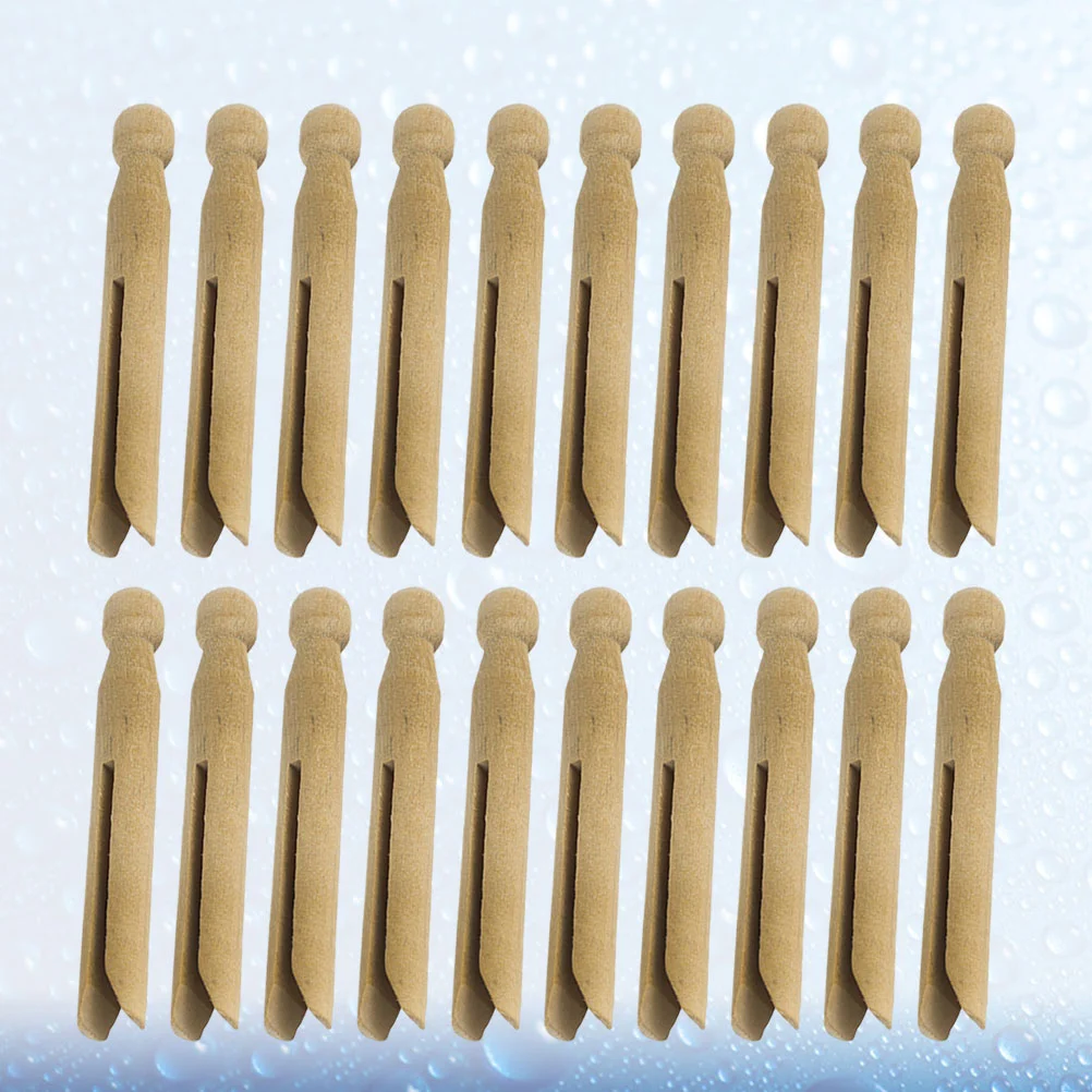 

20 Pcs Office Decore Photo Pins Clothesline Wedding Ceremony Decorations Bamboo Mini clips