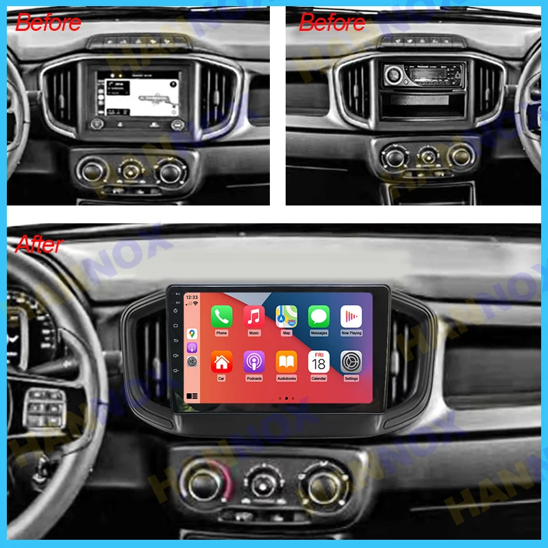 

For Fiat Strada 2020 -2023 LHD RHD 9inch Wireless Carplay BT Android Car Radio Multimedia Stereo Player GPS Navigation FM RDS