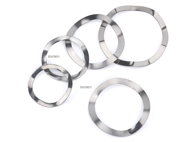 

304 Stainless Steel M3 M4 M5 M6 M8 M10 M12 M16 Three Wave Spacers Crest Spring Washer Gaskets Ring