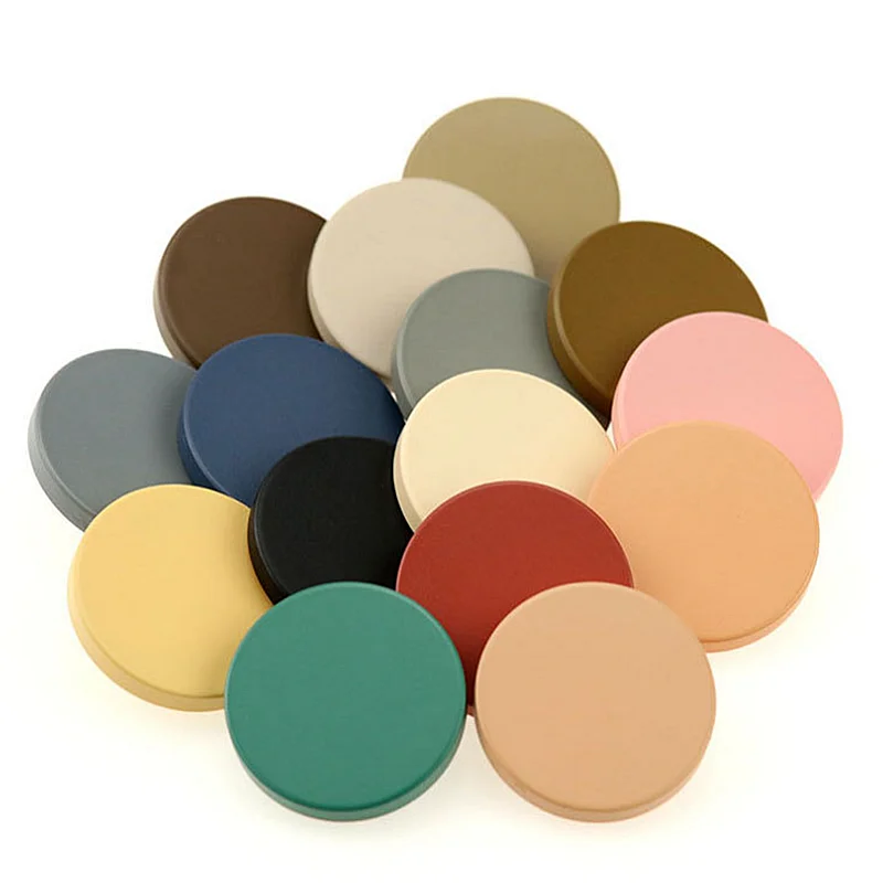 HL 10PCS 15/18/21/25/30mm Flat Spray Paint Round Shank Coat Button Resin Windbreaker Coat Button Suit Button Cufflinks