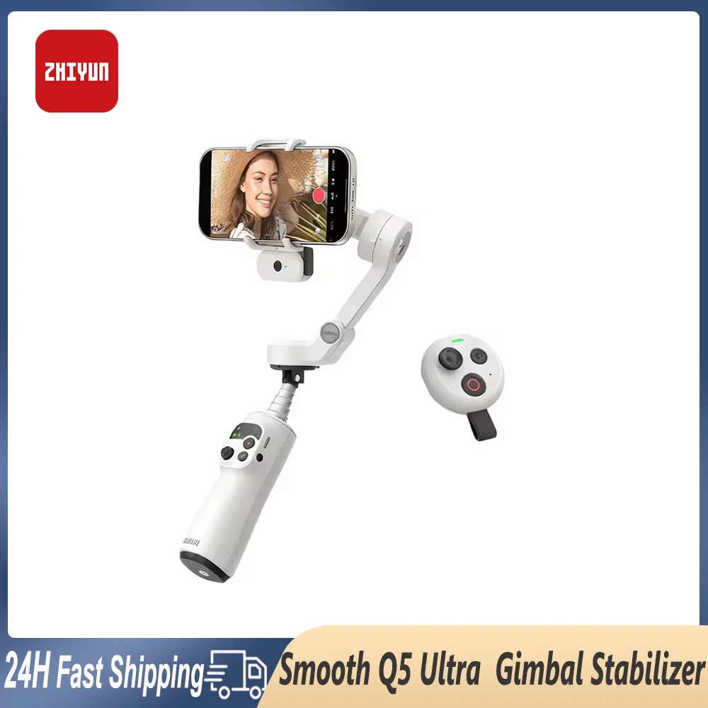 ZHIYUN SMOOTH Q5 Ultra AI отслеживание смартфон стабилизатор подвеса управление движением беспроводной пульт дистанционного управления для iPhone Android Vlog (art.: 3920d35b25554) - 3920d35b25554