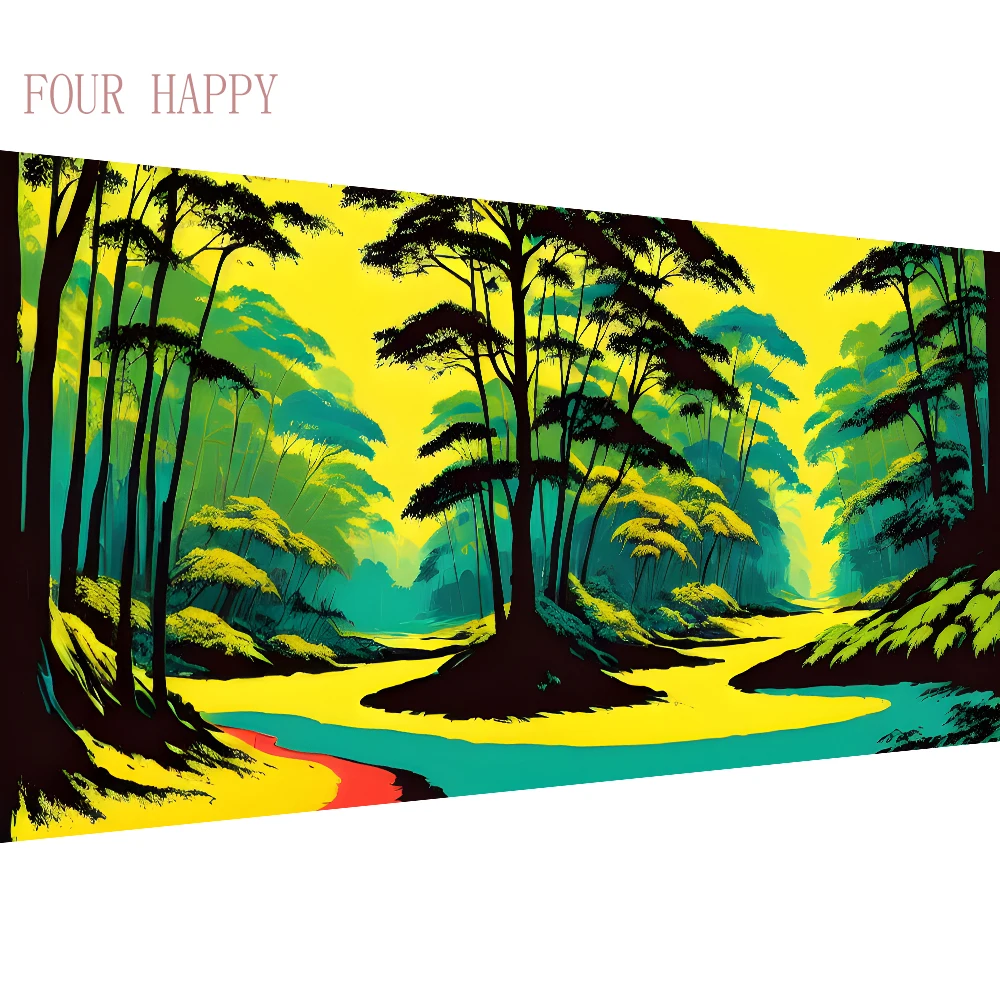 

5D DIY Large Diamond Painting Cross Stitch Wall Art Hanging Painting Full Round Drill Embroidery for Home Decor Cartoon Animal