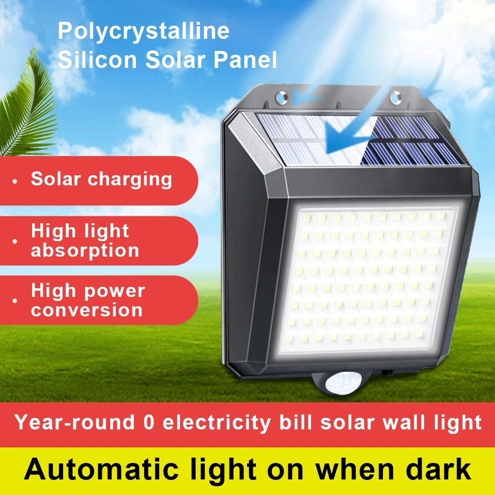 

Home Office Hotel Solar Powered Light Outdoor Courtyard Human Sensing Wall Mounted Lamp Lighting Accessories 1 Piece
