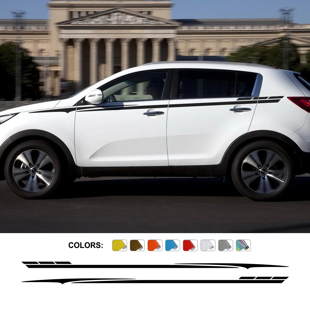 

Car Side Door Stickers For KIA SPORTAGE 3 4 QL LX S EX SX Graphics Sport Waist Line Stripes Auto Accessories Vinyl Film Decals