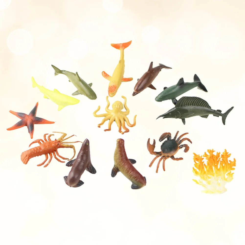 Набор фигурок морских животных 12 шт. креативный набор моделей существ для
