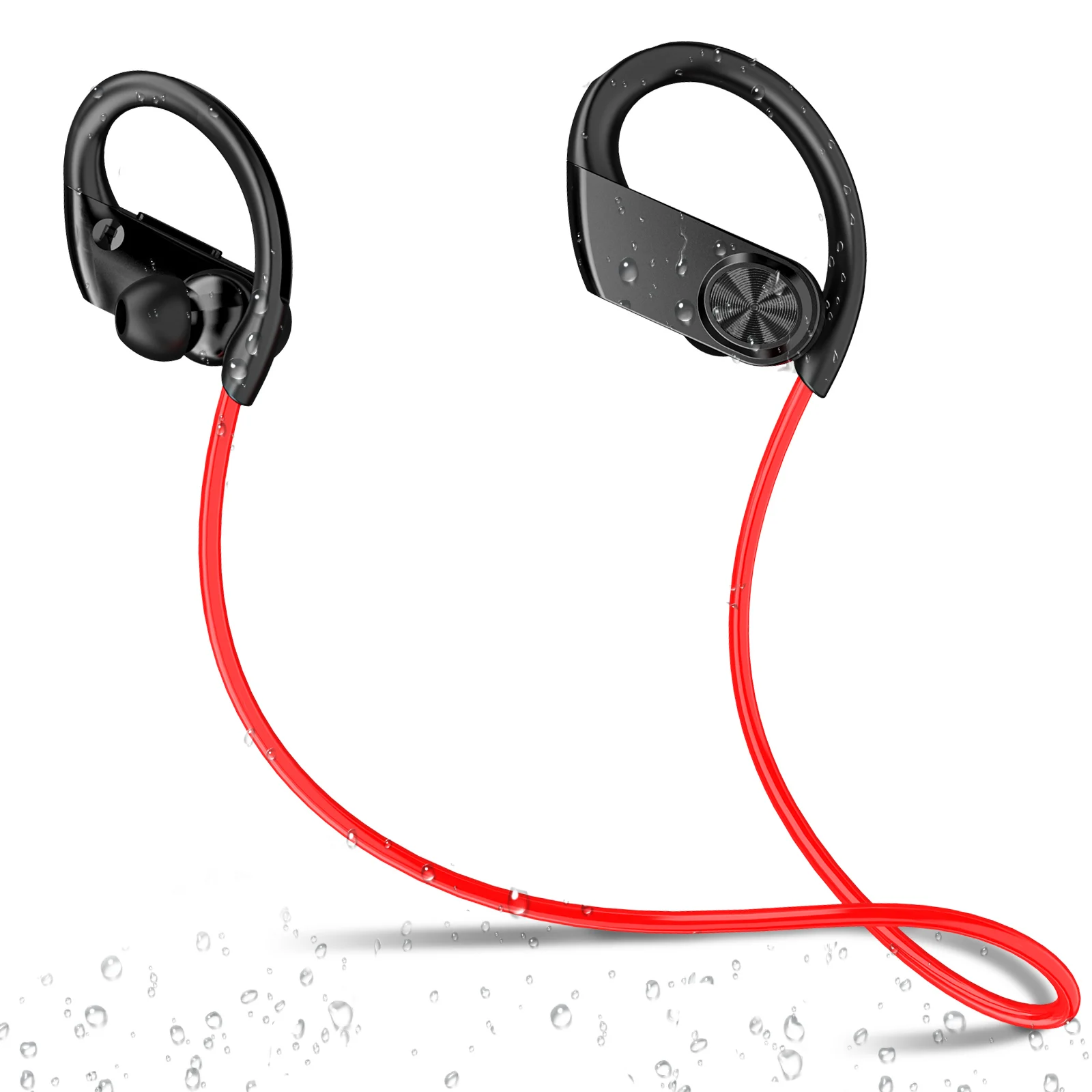 

FOR ZNN Earphone Sport Wireless Headset Bluetooth5.0 Mini Hanging Neck Earphones IPX7 Waterproof Earbuds With Noise Cancelling
