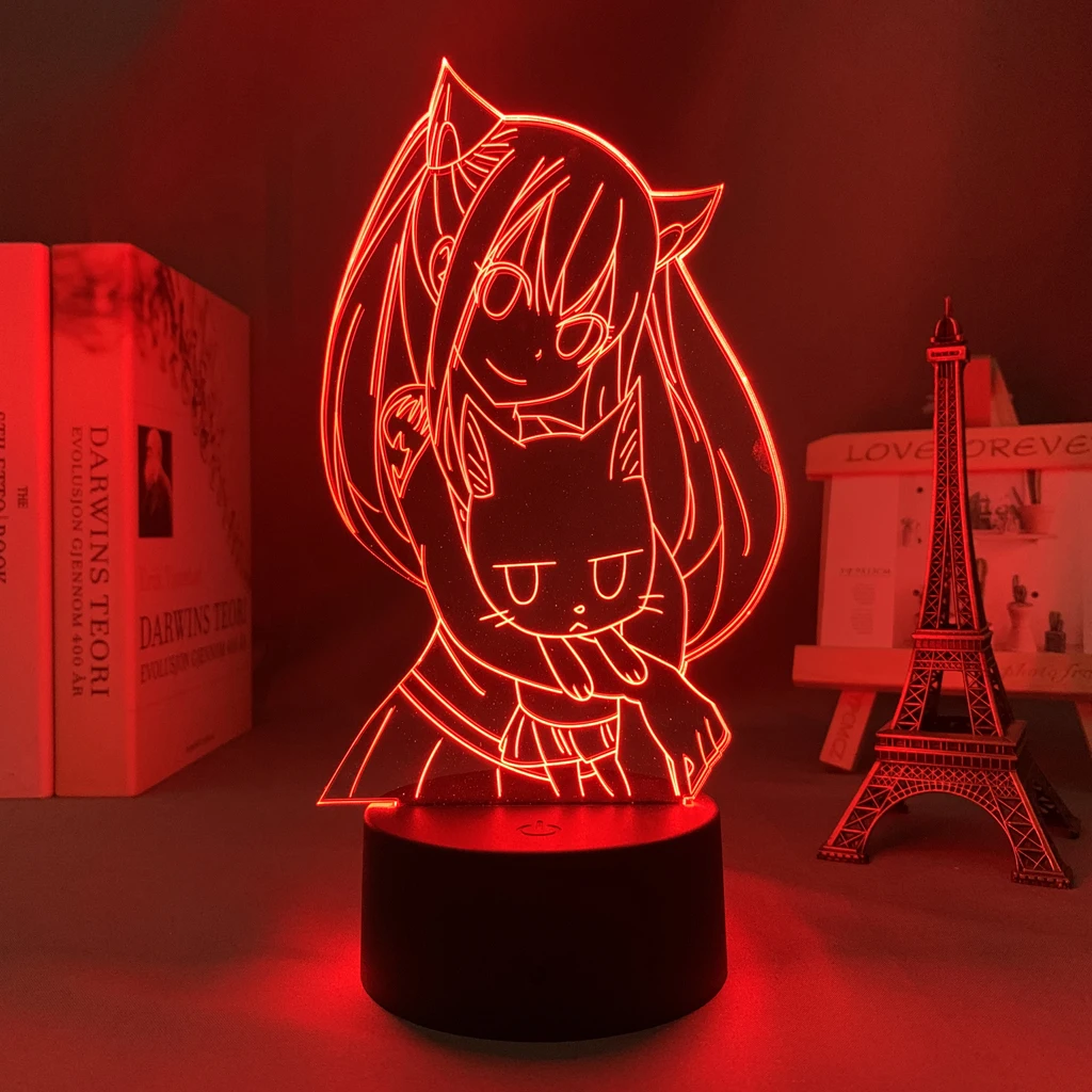 

Anime 3d Light Fairy Tail for Kids Bedroom Decoration Night Light Manga Gift for Her Him Room Decor Table Lamp Fairy Tail