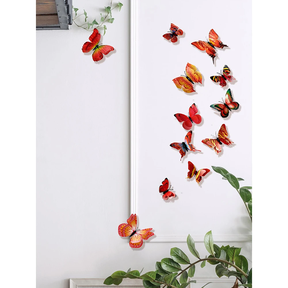 Виниловые Настенные Стикеры для балкона сада 12 см/10 см/8 см/6 см 3D наклейки с