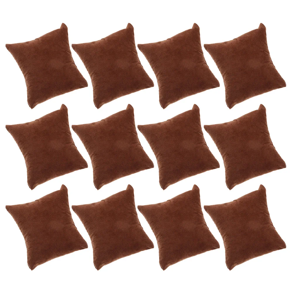 

12 Pcs Show Small Pillow Jewels Jewelry Display Watch Cushion Bracelet Watches Flannel Bangle