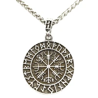 nostalgia viking compass asatru rune vegvisir talisman heathen gothic amulet jewelry necklaces pendants