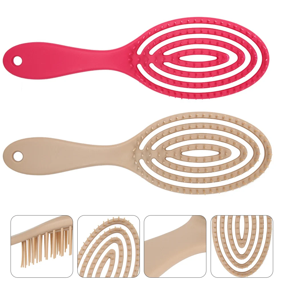 

Brush Comb Hair Scalpstyling Combs Women Barber Paddle Hairdressing Detangling Detangler Wide Tooth