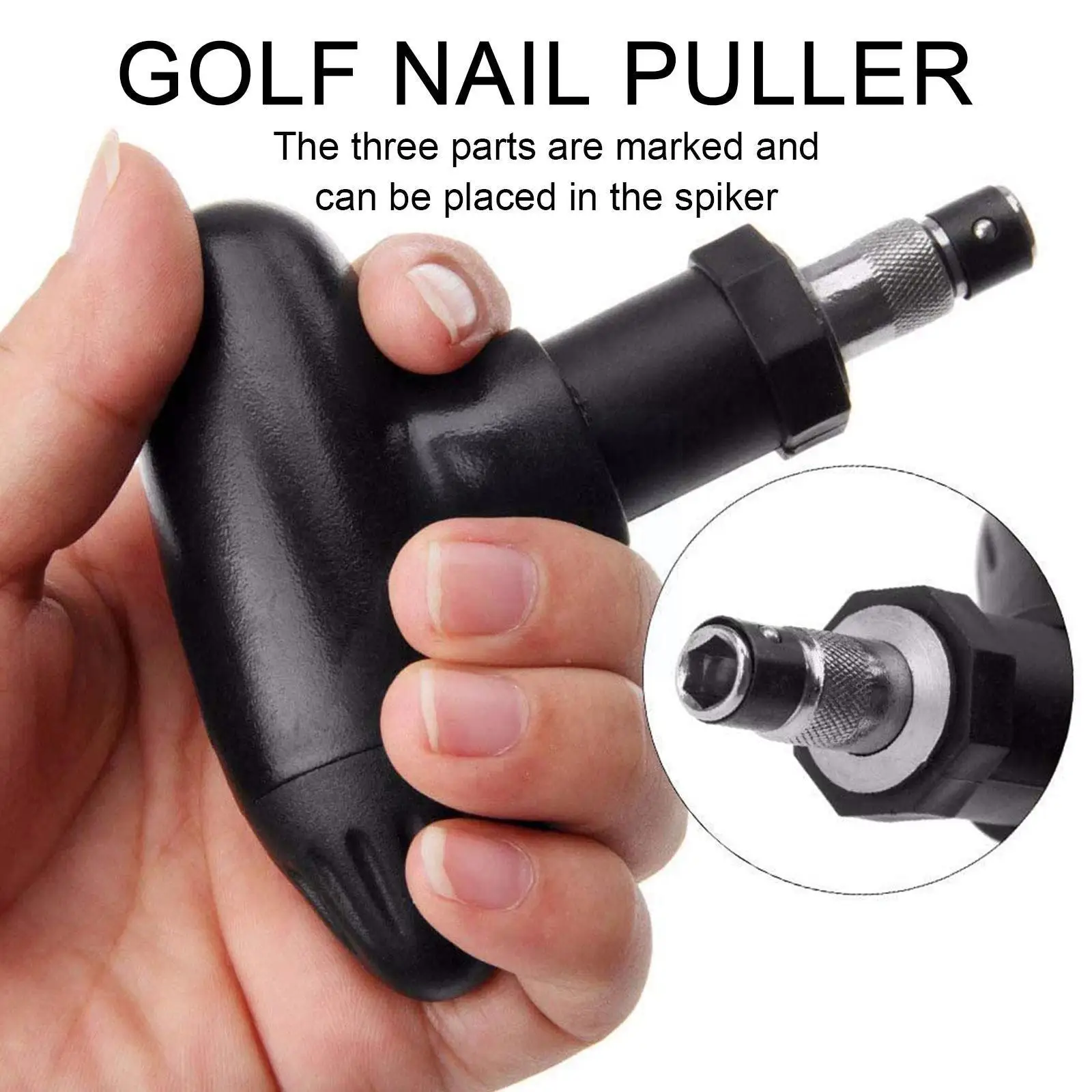 

Golf Cleat Tool Golf Spikes Wrench With Adjustable Replacement Aid Grip Golf Golf Removal Screw Ratchet Switches Tool Insta B3d3