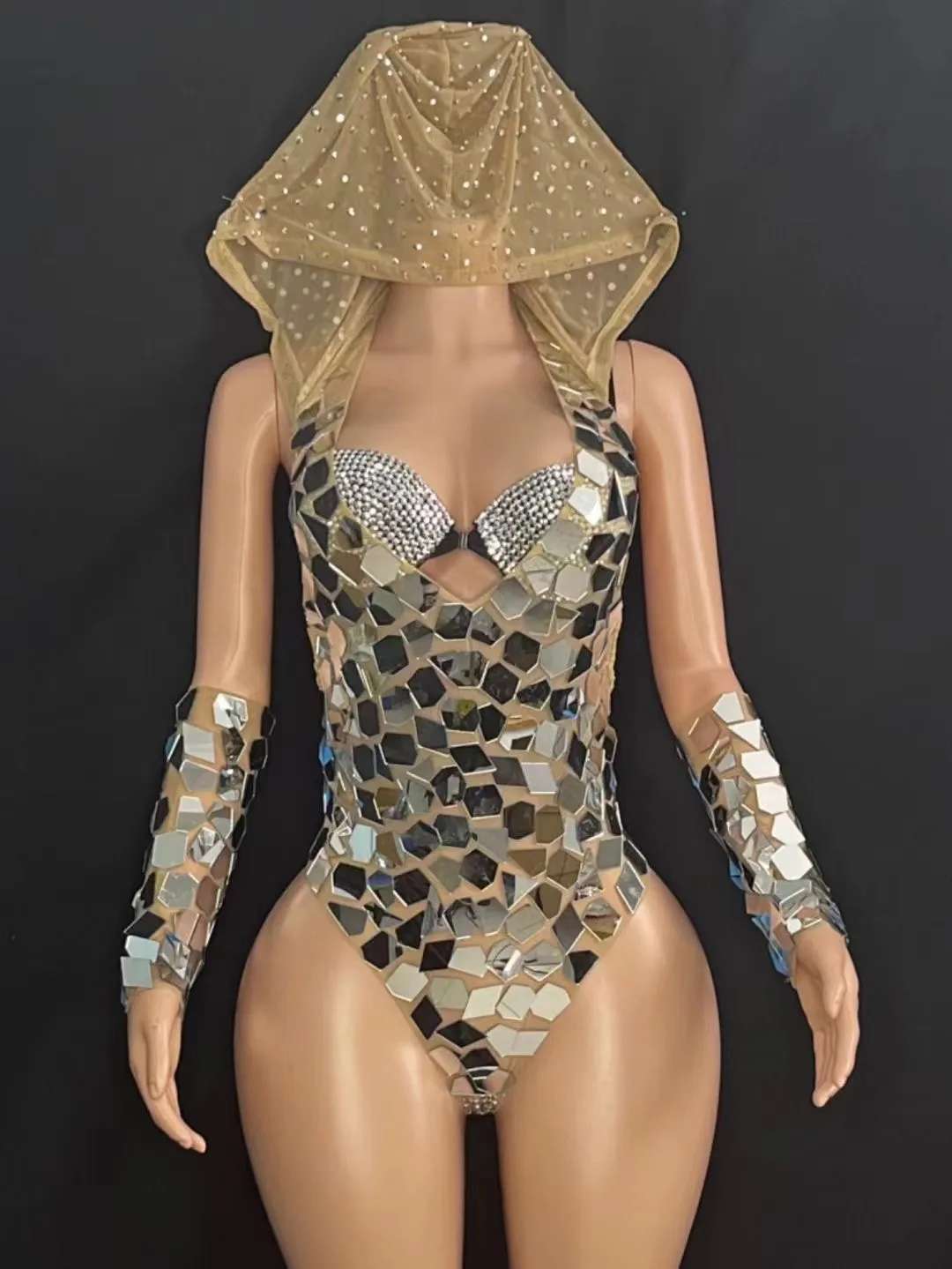 Одежда для выступлений яркая самая красивая роскошная линза комбинезон с