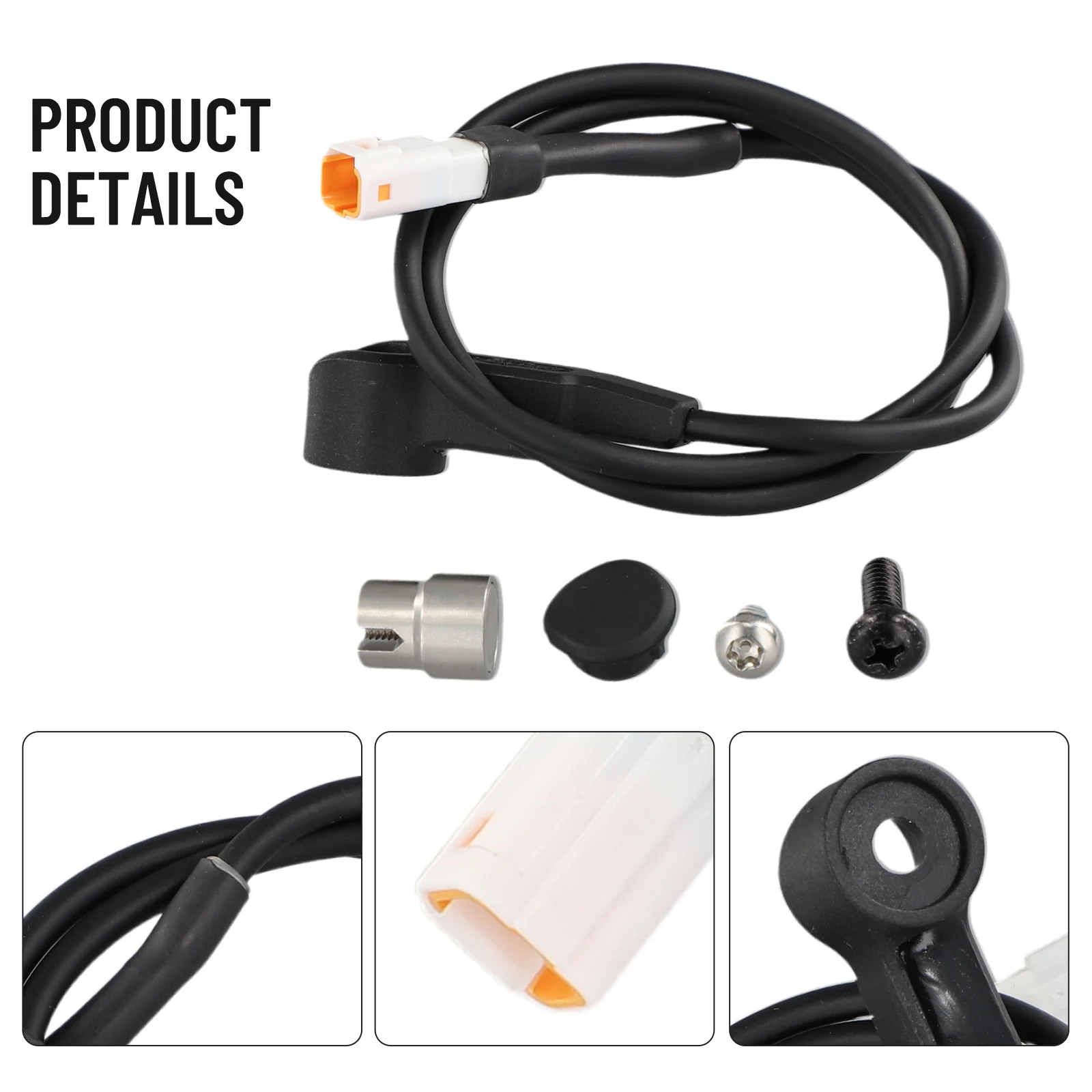 Магнитный сенсорный кабель резиновый + металлический датчик скорости