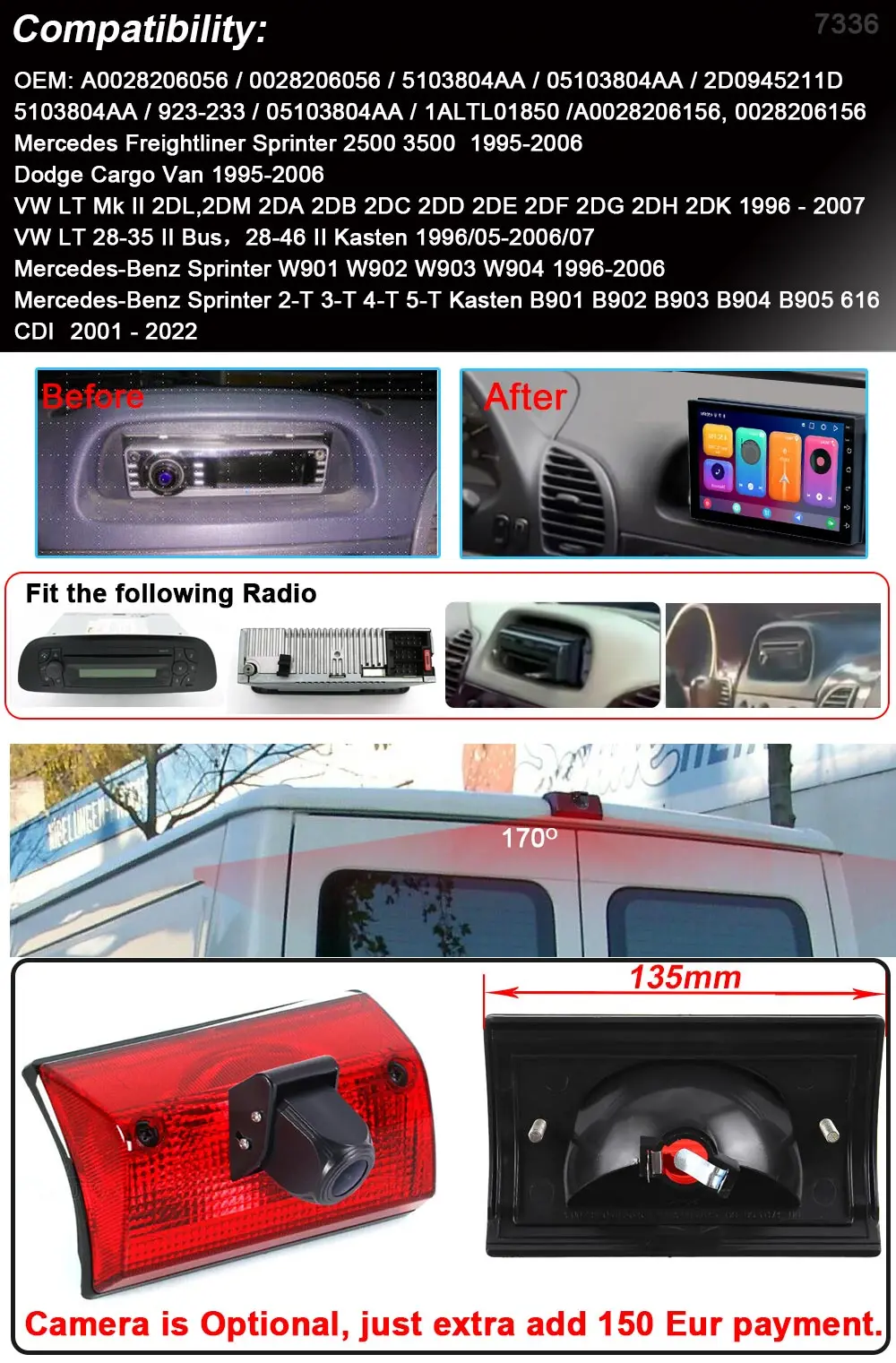 Автомагнитола Android с GPS-навигацией Carplay для VW LT 28-35 II Bus 28 46 Kasten 1996/05- 2006/07 A 0028206156 05103804