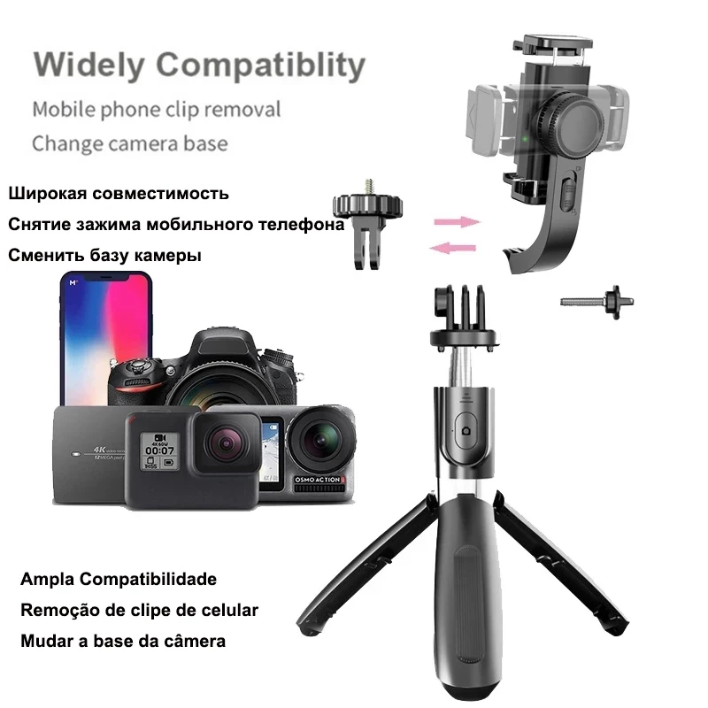 gimbal stabilizer for iphone android cell mobile phone cellphone smartphone action camera handle grip selfie stick video tripod free global shipping