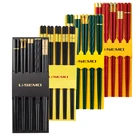 Палочки для еды 5 пар, пищевые пластиковые безопасные для высоких температур, Легкая очистка