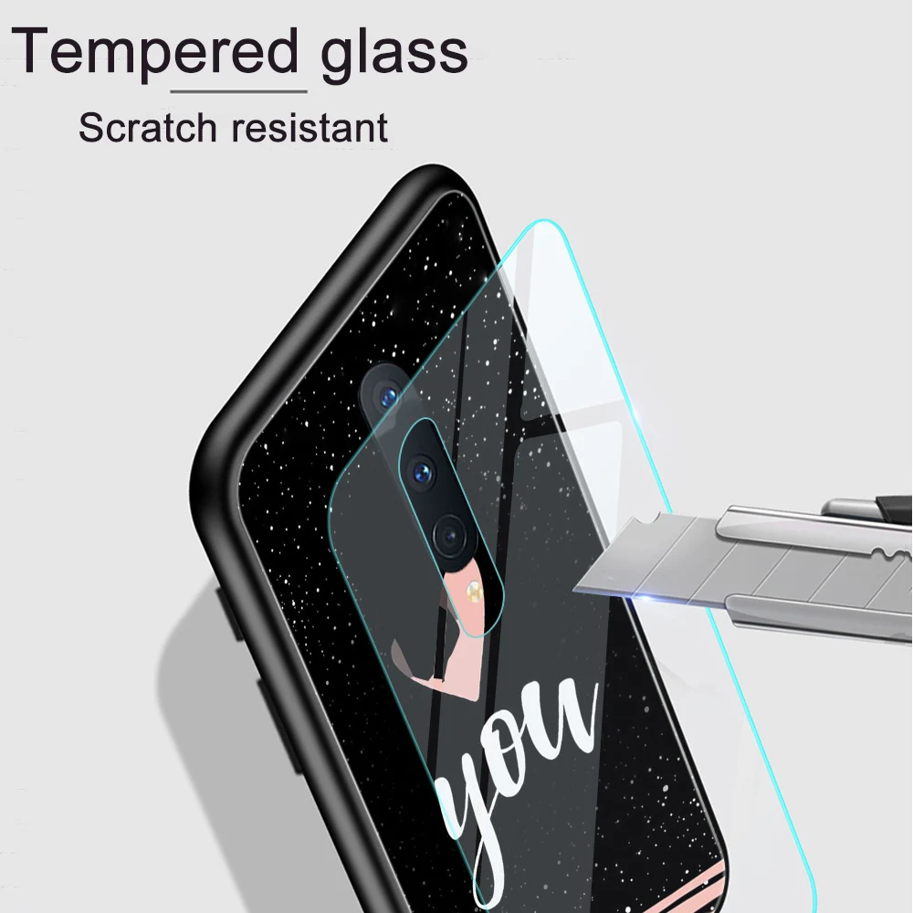 Heart Queen Case For Oneplus 9 Pro 10 8 8T 7T 7 6T 6 Pro 9R 9RT 5G Tempered Glass Cover For One Plus Nord N10 N100 2 5G Fundas