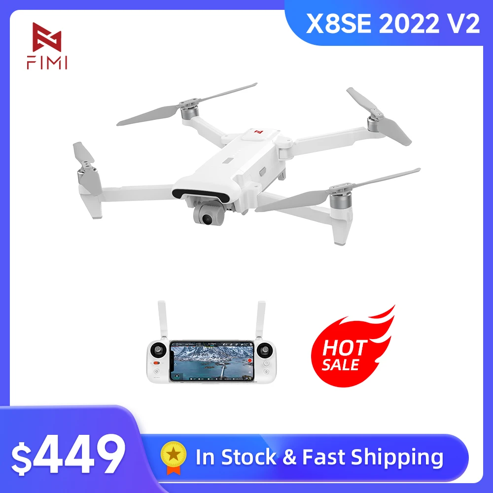 FIMI X8SE 2022 4k камера с GPS Профессиональный Квадрокоптер Вертолет FPV 3-осевой карданный RC X8 Дрон 2023 Новый
