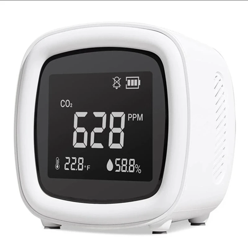 

CO2 Air Detector Air Quality Monitor Detects CO2 Temperature Humidity In Home Office