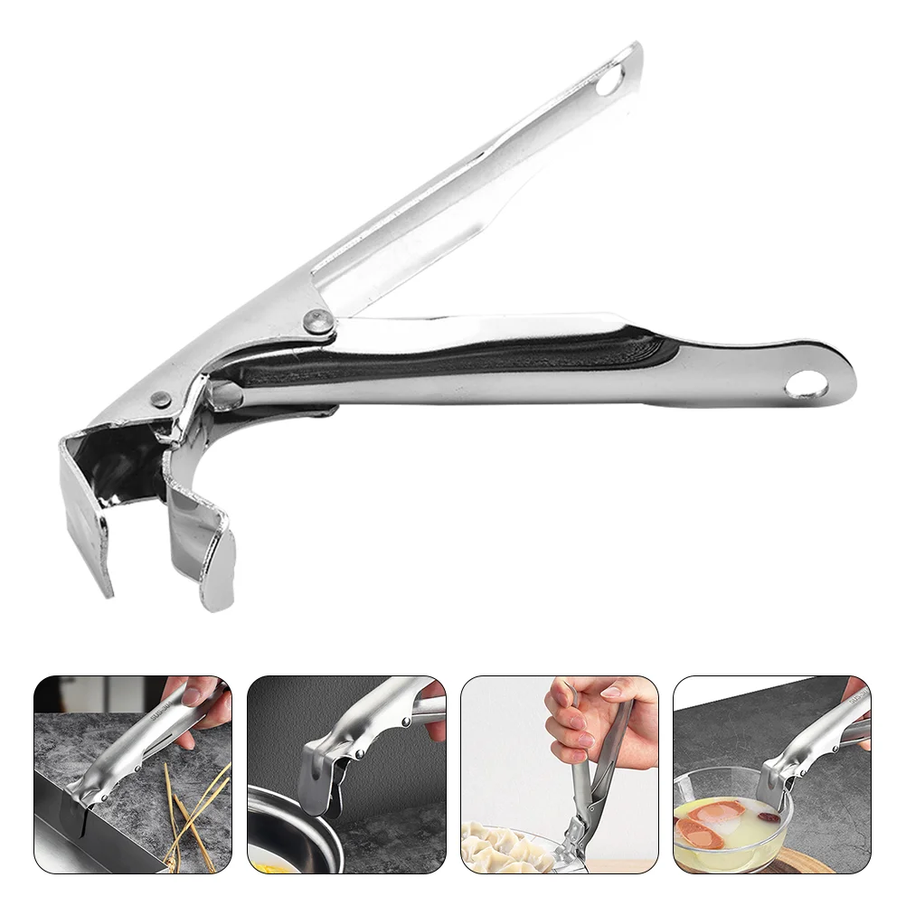 

Stainless Steel Pan Hot Plate Gripper Bowl Clip Anti Hot Pan Gripper for Home