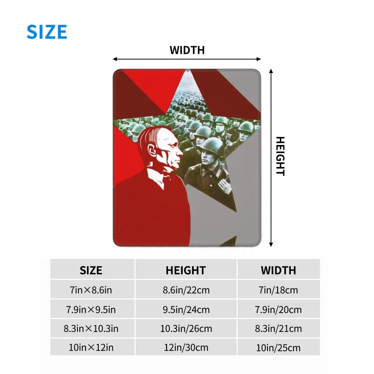 Водонепроницаемый коврик для мыши с простроченными краями защитой от скольжения