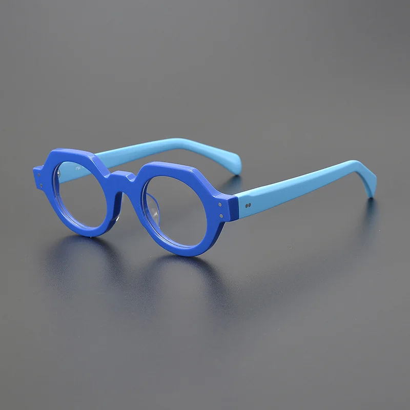 Винтажная круглая оправа для очков мужчин высококачественные толстые очки