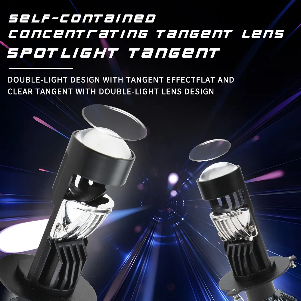 Сделайте свою дорогу ярче с помощью H4 Mini Bi Светодиодные проекционные линзы-12 В 55
