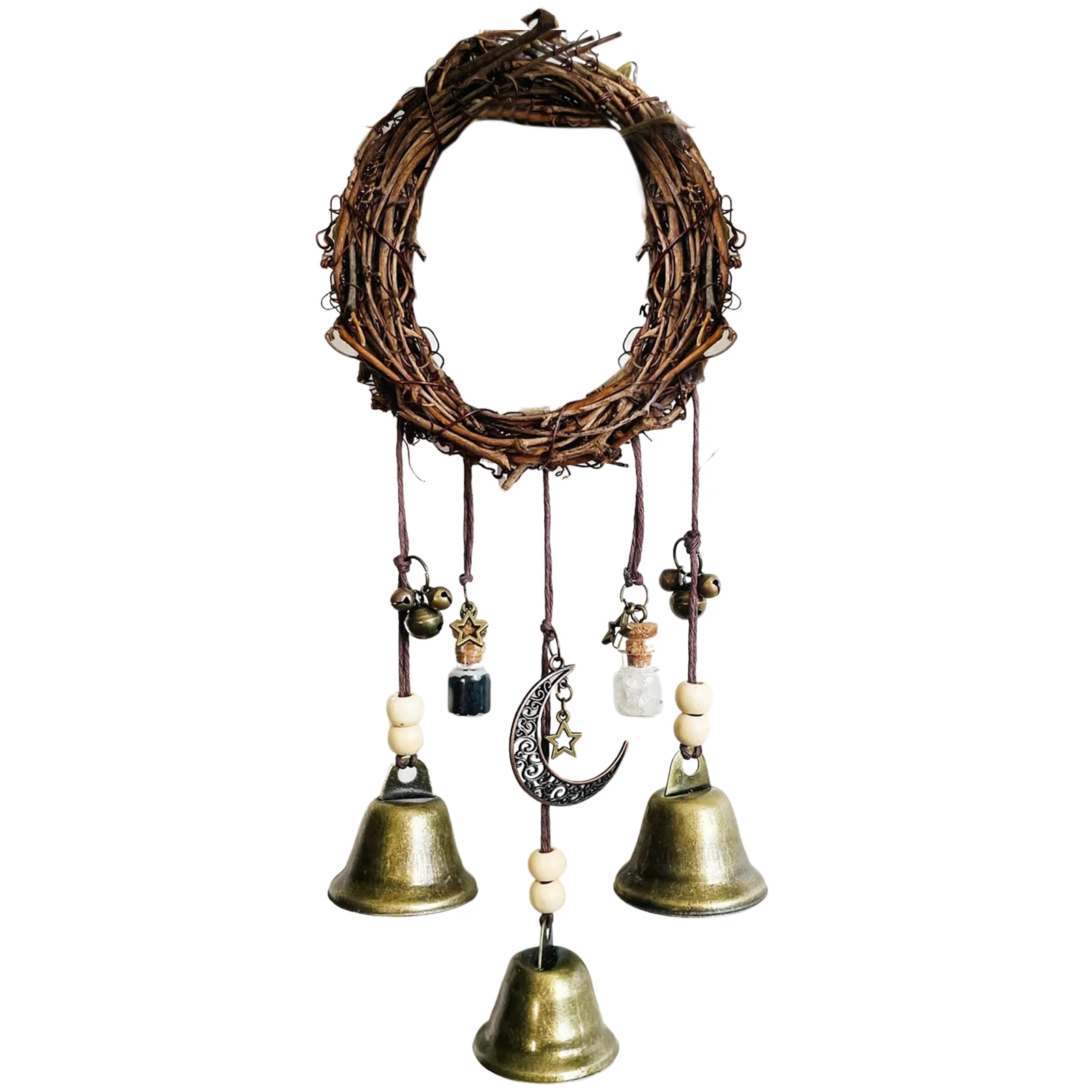 

Witch Bells Protection Door Knob Hanger Durable Clear Negative Energy Witch Door Knocker For Boho Decor Home Door Doorknob