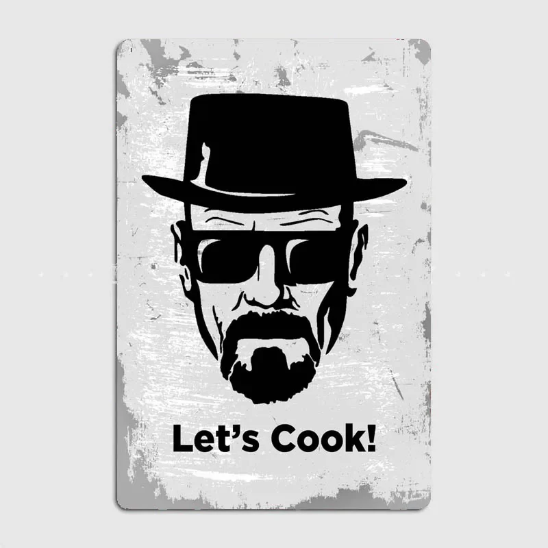 Heisenberg Let cook металлический знак клуб фотообои дизайн оловянного знака постер на