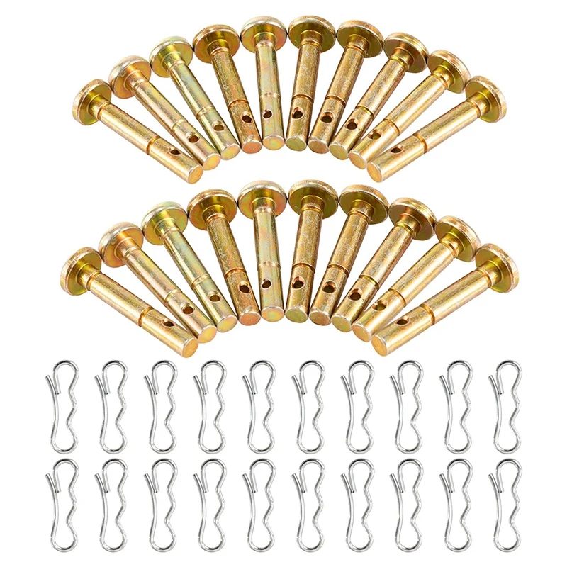 1Set for 738-04124 and 714-04040 Shear Pin Kit for MTD Snow Throwers(20 Pcs Shear Pins + 20 Pcs Cotters)