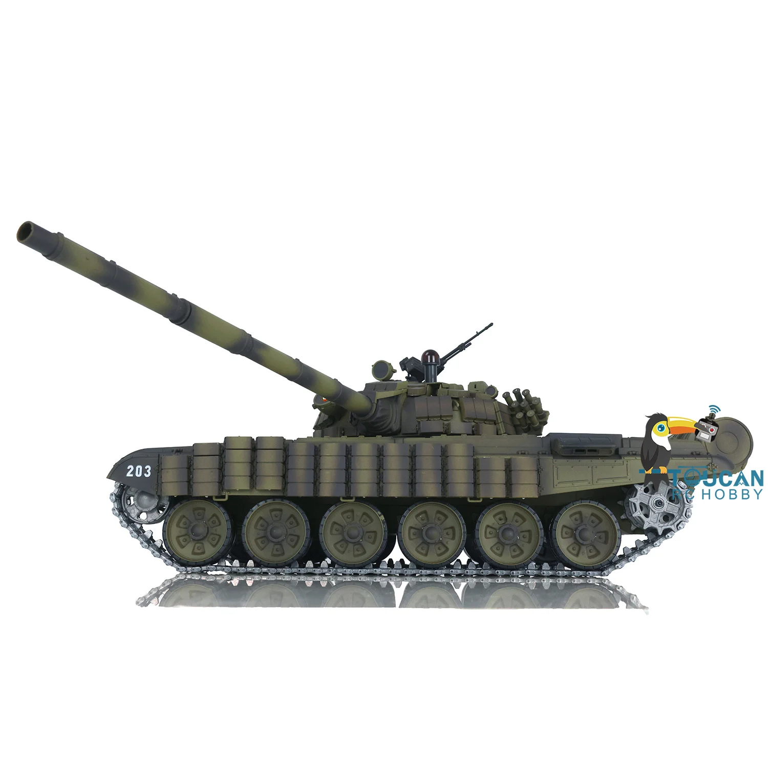 Модернизированный радиоуправляемый танк Ver Heng Long Soviet T72 RC RTR масштаб 1/16 7 0 3939 360 °