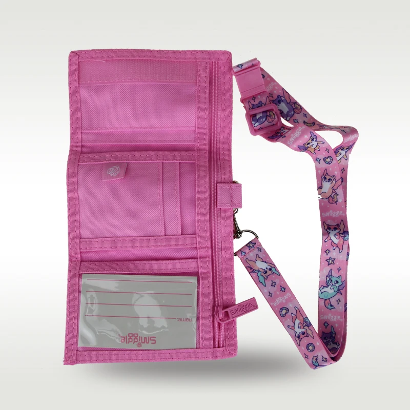 Австралийский детский кошелек Smiggle для девочек кошелек-клатч Pink Fox кожаная папка