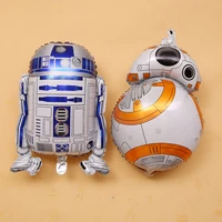 star wars robot bb 8 figure aluminium film baby shower helium balloon r2 d2 foil inflatable toys birthday party decoration gifts