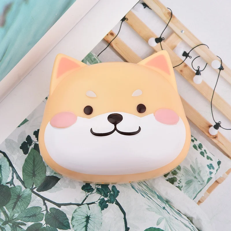 

Shiba Inu Contact Lens Case Portable Cute Cartoon Contact Lens Kit Travel Plastic Holder Container Storage Soaking Box Case