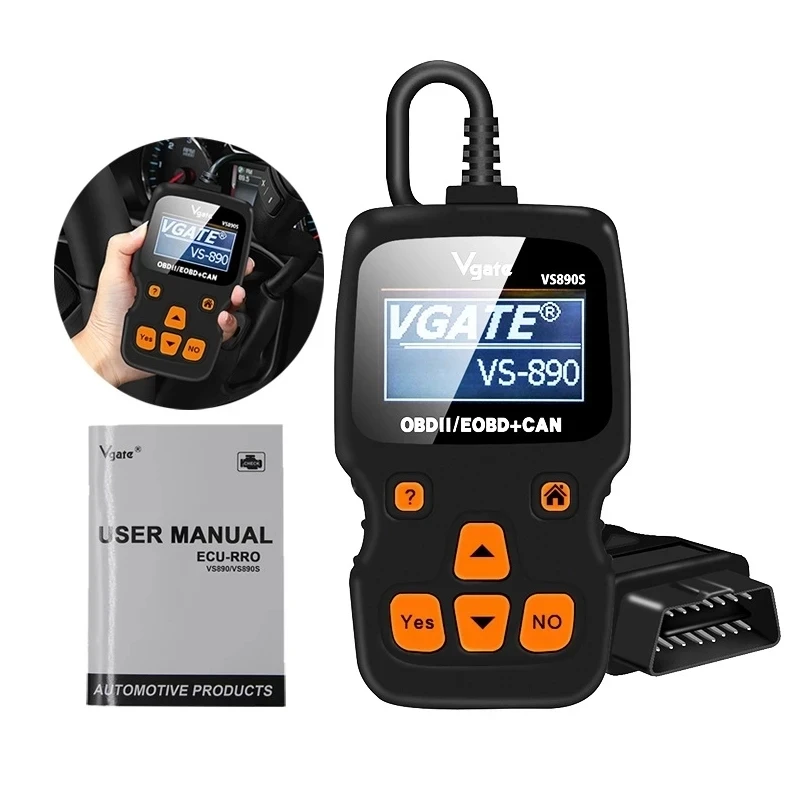

Vgate VS890s Auto Diagnostic Scanner VS890 OBD2 CAN-BUS Fault Car Code Reader VS-890 Supports Multi-Languages