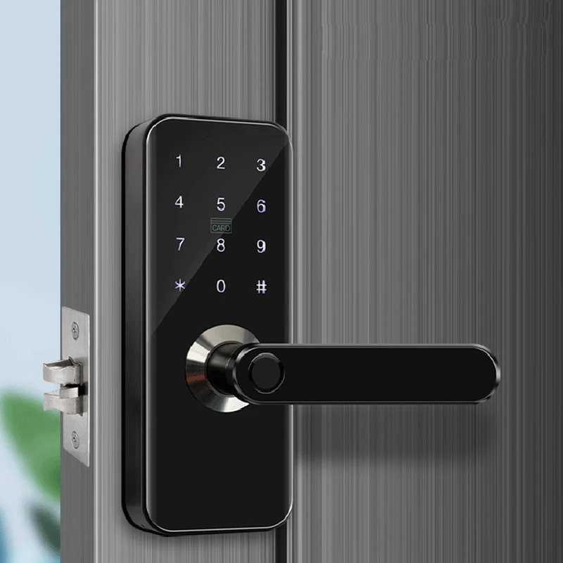 

Digital Cryptex Door Locks Portable Smart Keyless Black Door Handle Keyless Fingerprint Lock Fechadura Eletronica Safe Lock