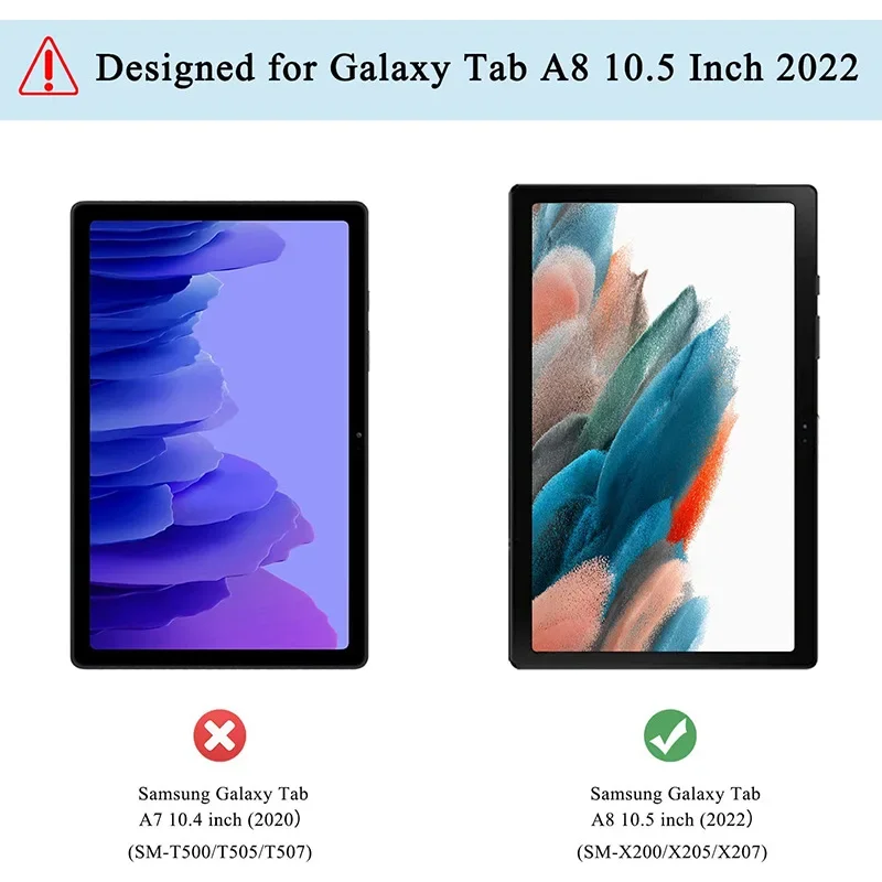 Чехол для планшета Samsung Galaxy Tab A8 2021 10 5 SM-X200/X205 вращающаяся на 360° защитная подставка