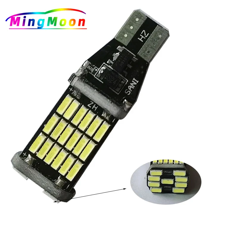 

10 шт. Canbus безотказные 921 912 T10 T15 SMD 4014 45smd чипы светодиодный ные лампы для фотоэлементов
