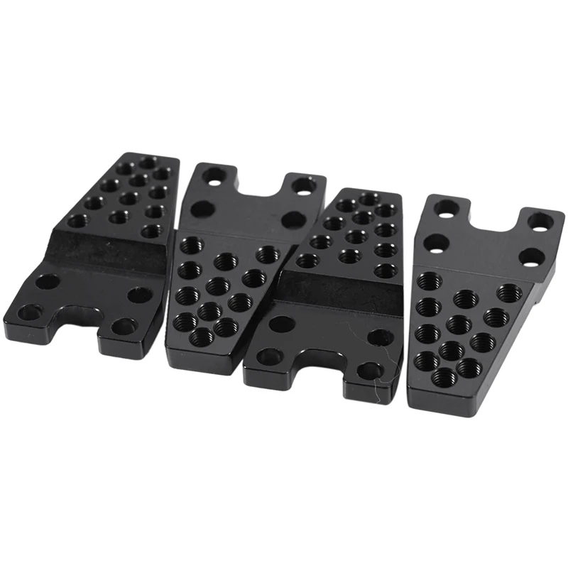 

4PCS For SCX10 Aluminum Shock Mount Lift Surge Seat Adjustment Seat-HR Axial SCX10 Lower Shock Mount Lift Kit