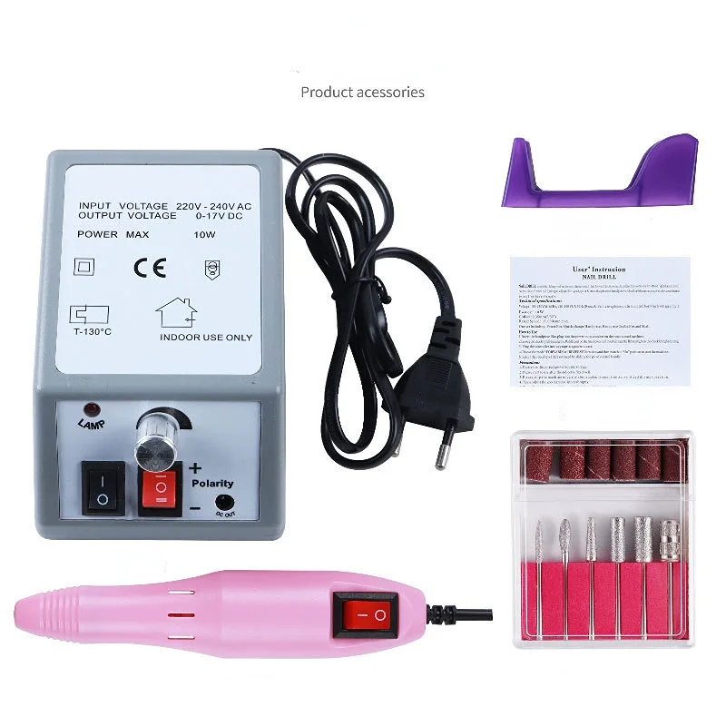

2000RPM Electric Nail Drill Machine Set Electric Manicure Machine Sets Accessory Pedicure Kit Ceramic Nail Drill Bit Nail Tools