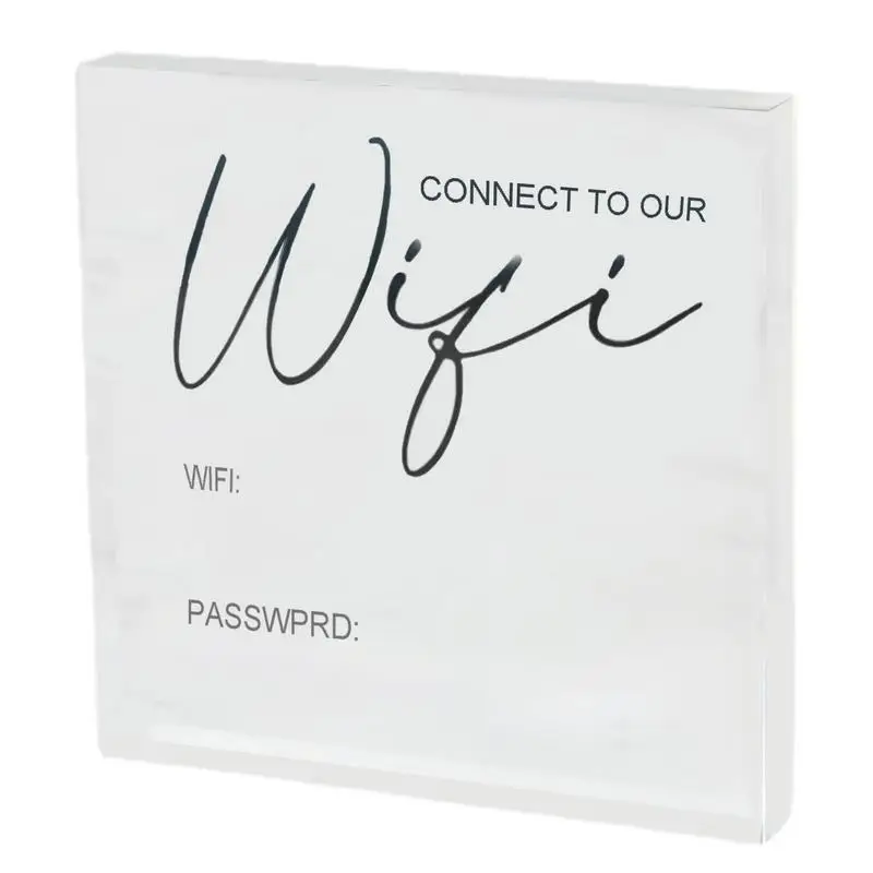 

Wifi Password Sign Internet Password Sign Table WiFi Pattern Sign Table Centerpieces Decoration For Home Business And Guests
