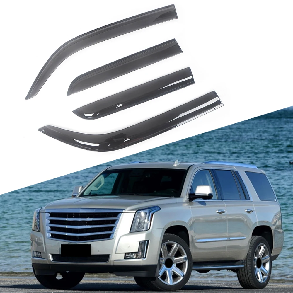 

Дефлекторы для боковых окон Cadillac Escalade 1999-2016, козырек от дождя, черный, для защиты дверей